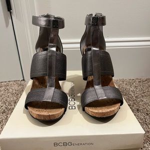 Pewter color sandals